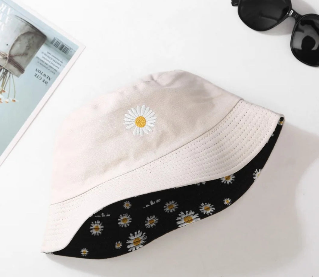 Two Side Daisy Flower Hat